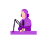 illustration muslim lady