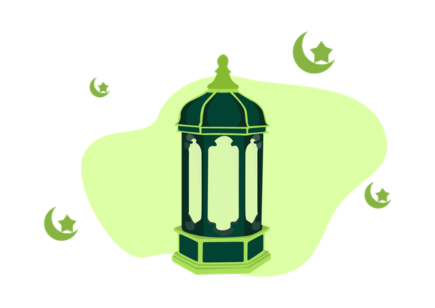 Muslim Lantern  Illustration
