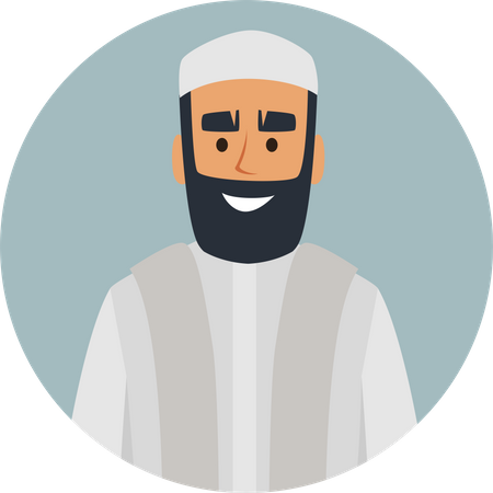 Muslim Man  Illustration