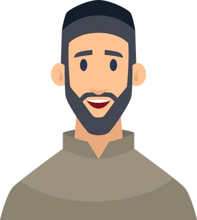 Muslim Man  Illustration