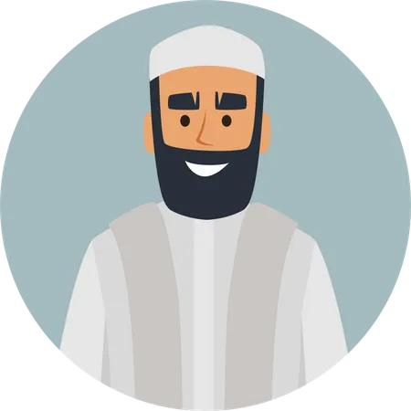 Muslim Man  Illustration