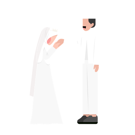 Muslim marriage  Illustration
