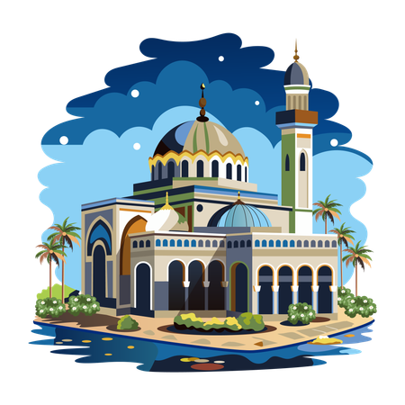 Muslim Mosque  Illustration