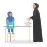 muslim mother illustrations
