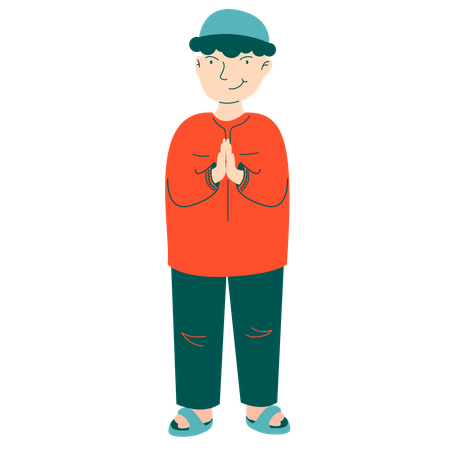 Muslim Older Brother  Illustration