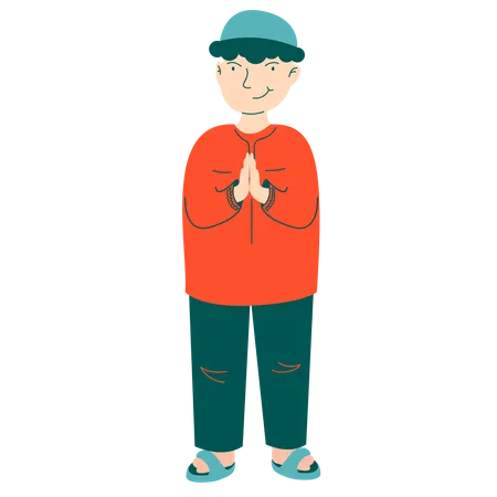 Muslim Older Brother  Illustration