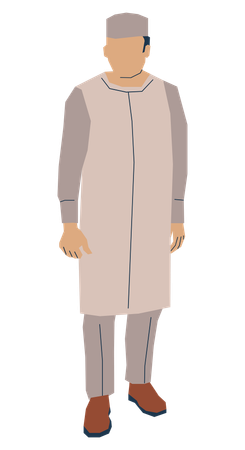 Muslim person  Illustration