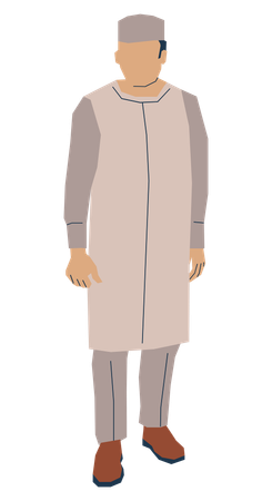 Muslim person  イラスト