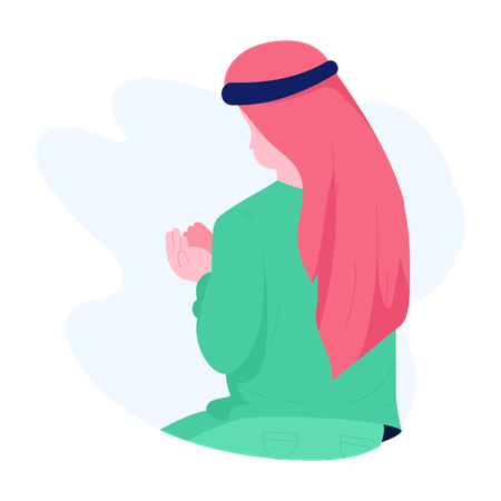 Muslim Prayer  Illustration