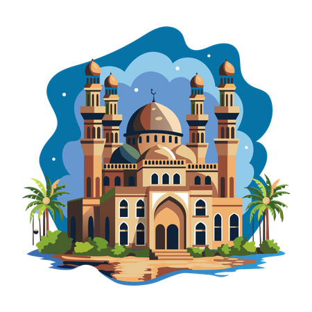 Muslim Sanctuary  Illustration