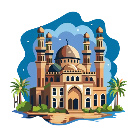 Muslim Sanctuary  Illustration