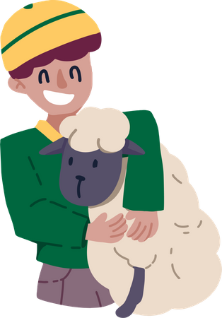 Muslim sheep herder  Illustration