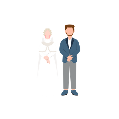 Muslim wedding  Illustration