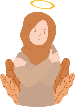 Muslim Woman  Illustration