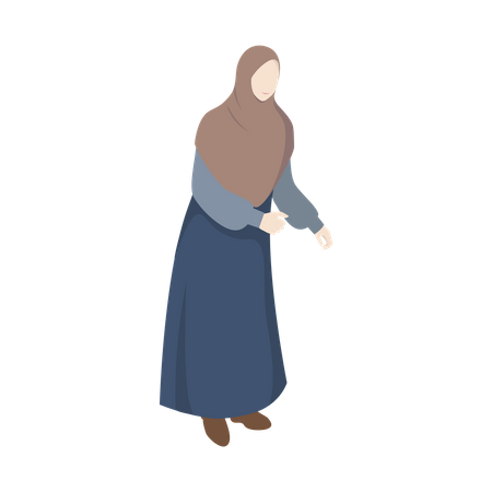 Islamic Woman Illustration