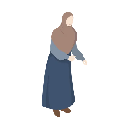 Islamic Woman  Illustration