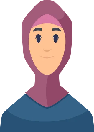 Muslim Woman  Illustration