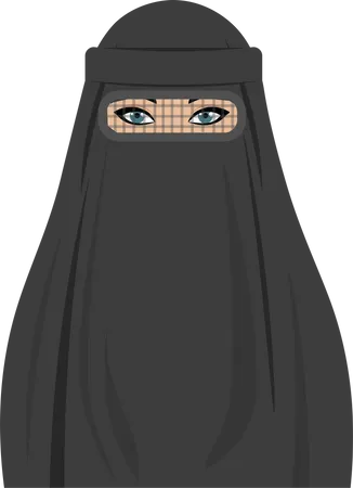 Muslim Girls Avatars Islamic Fashion Women Headscarf Illustration
