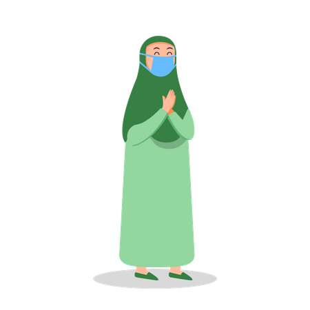 Muslim woman  Illustration
