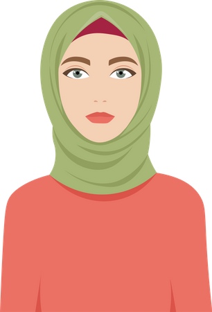 Muslim Woman  Illustration