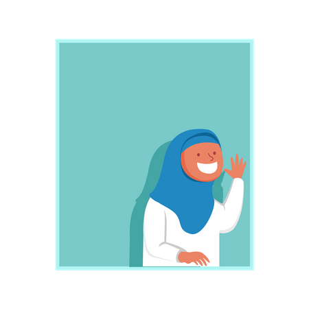 Muslim woman  Illustration