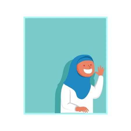 Muslim woman  Illustration