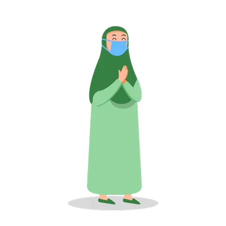 Muslim woman  Illustration