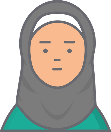 Muslim Woman  Illustration