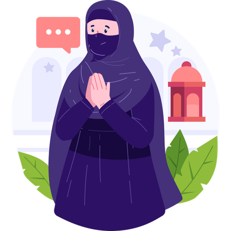 Muslim woman  Illustration