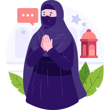 Muslim woman  Illustration