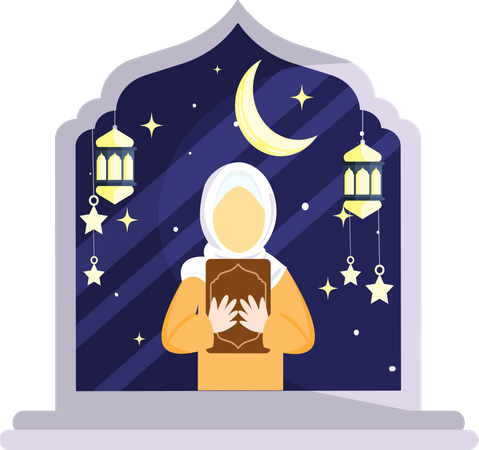 Muslim woman  Illustration