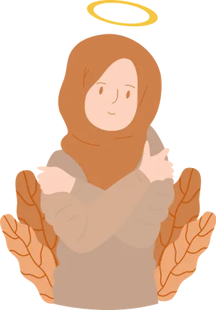 Muslim Woman  Illustration