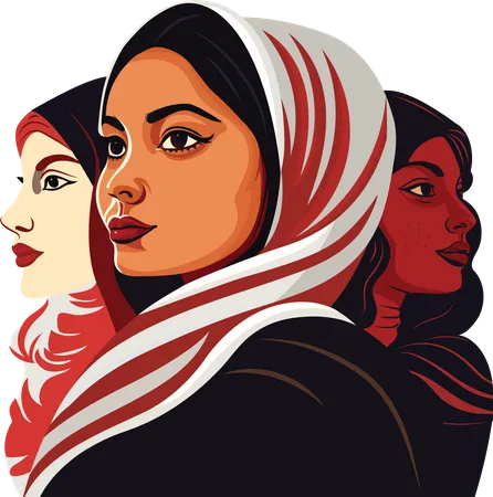 Muslim women  Illustration