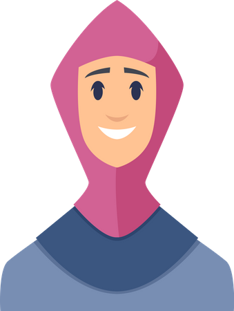 Muslimische Frau  Illustration