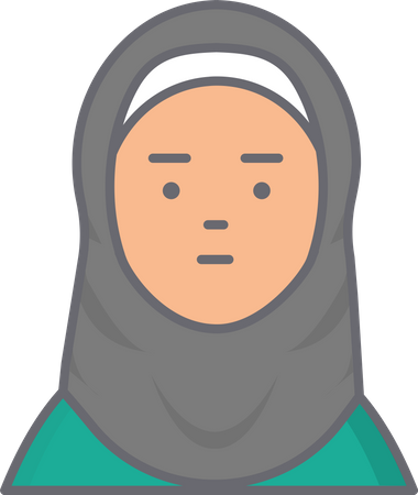 Muslimische Frau  Illustration