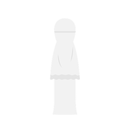 Muslimische Frau beim Pilger-Hadsch  Illustration