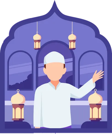 Ramadan Flachdesign Illustration