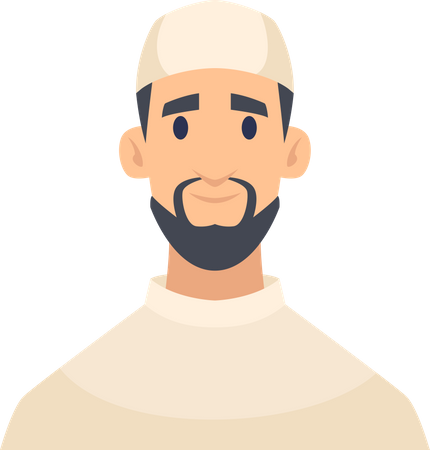 Muslimischer Mann  Illustration