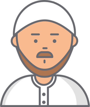 Muslimischer Mann  Illustration