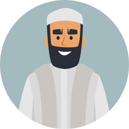 Muslimischer Mann  Illustration