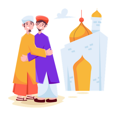 Muslimische eid  Illustration