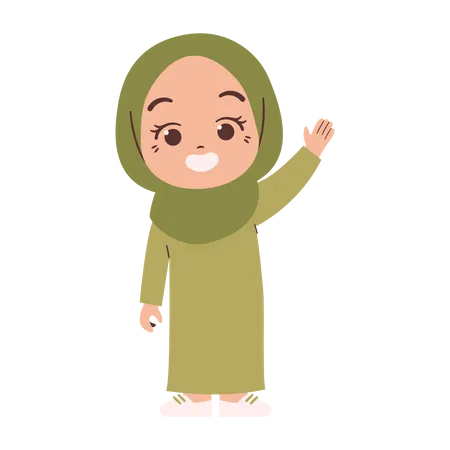 Moslem Madchen Kind Abbildung Illustration
