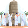 illustrations for islamic devil pillar