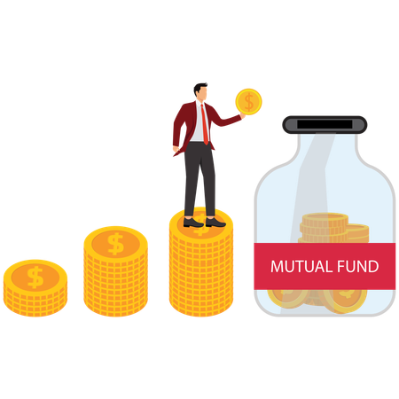 Mutual Fund Investment Growth  Illustration