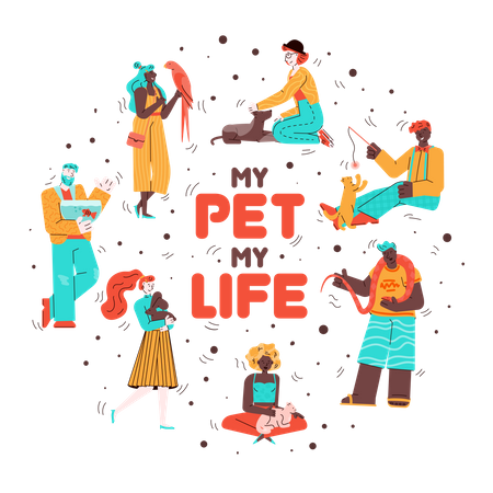 My pet my life  Illustration