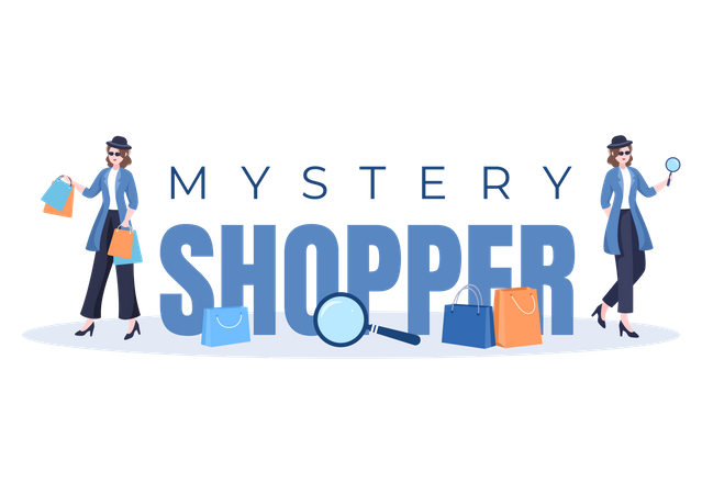 Mystery shopping Illustration