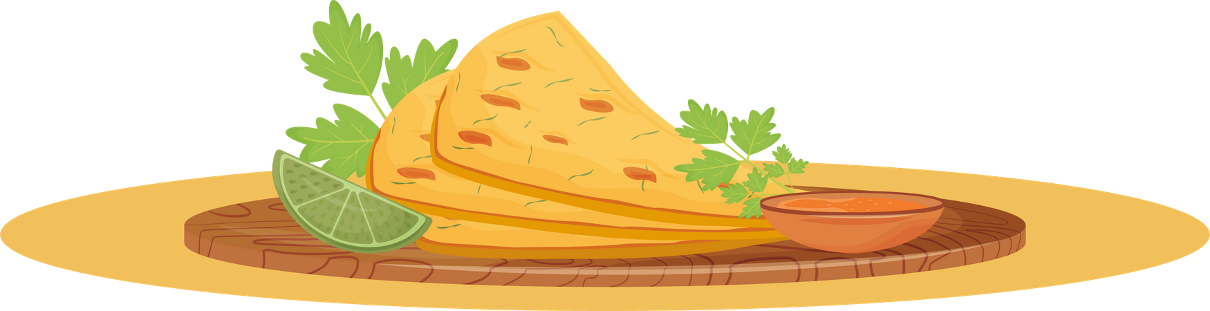 Naan bread  Illustration