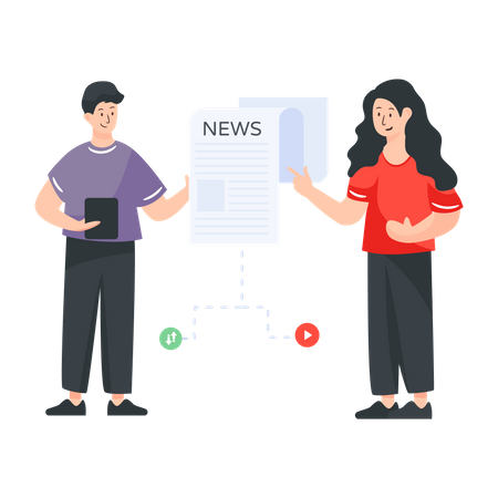 Nachrichten Medien  Illustration