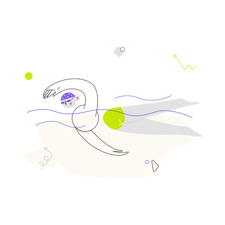 Nadador  Ilustração