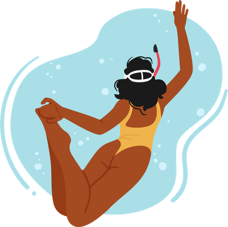 Nadadora  Ilustração